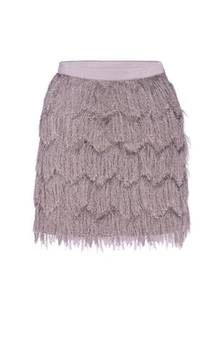 LEVI Lavender Haze Fringe Skirt