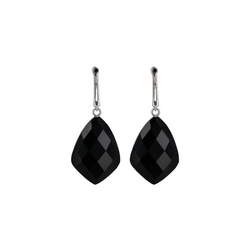 Georgie v With Black Onyx Shield Earrings