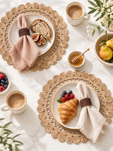 Jute Flower Placemat (Set of 2)