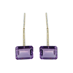 Diamond Georgette v With Purple Amethyst