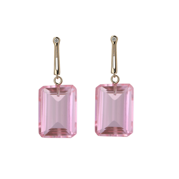 Georgie v With Rose Quartz Earrings