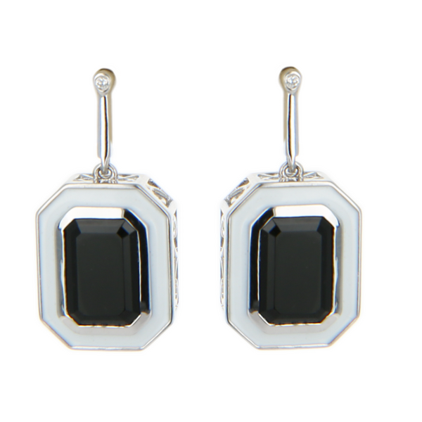 White on White Earrings