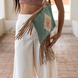 Flor De Cielo Fringe Crossbody