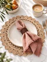 Jute Flower Placemat (Set of 2)