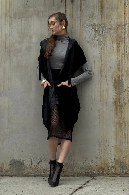 Luna Silk Velvet and EMF Shielding Over Jacket
