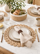 Jute Flower Placemat (Set of 2)