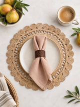 Jute Flower Placemat (Set of 2)