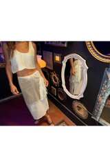 SOLSTICE Double Silk Sequin Skirt