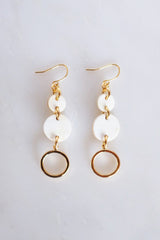 Be Crescent Drop Buffalo Horn Dangle Earrings