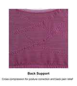 Claret Silk Back Support Cotton Sports Bra (Multiple Colors Available)