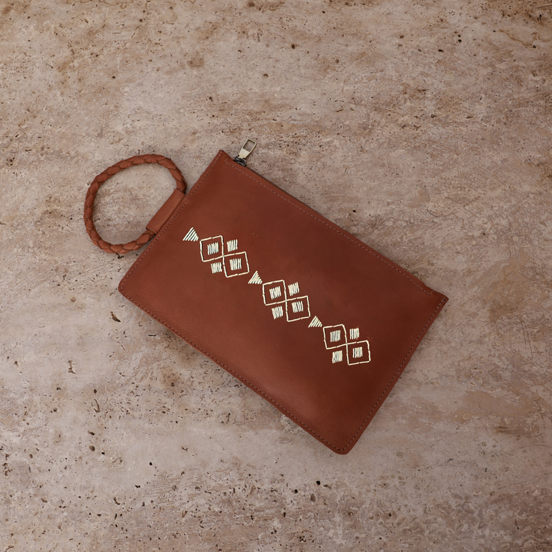 Noura Embroidered Clutch
