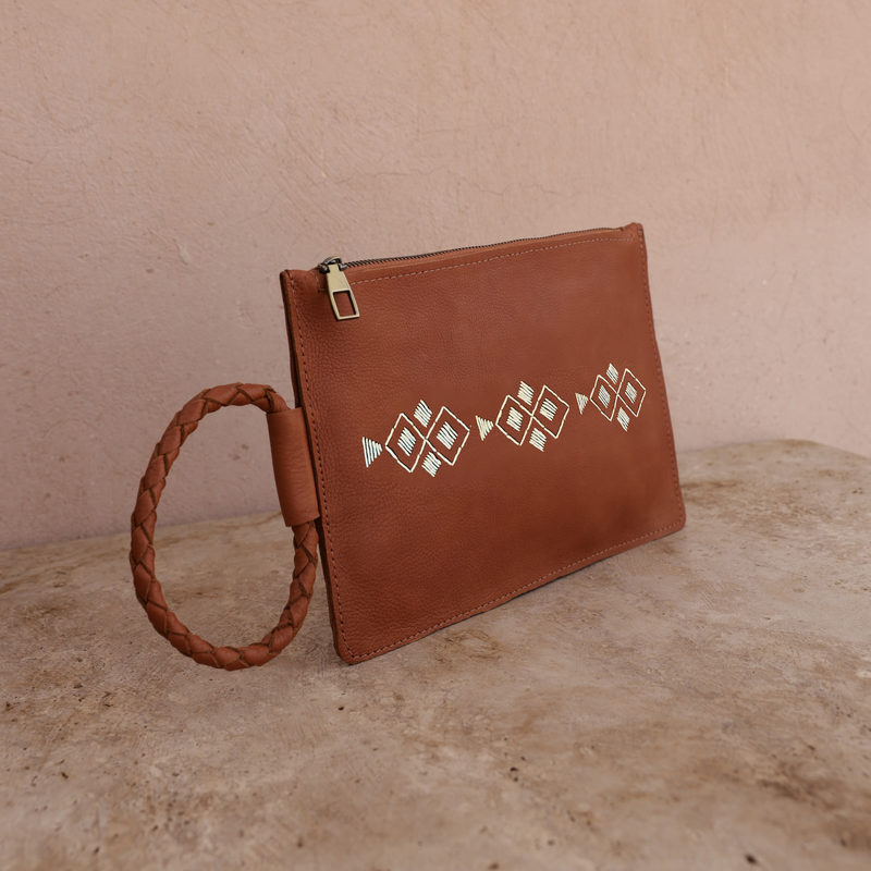 Noura Embroidered Clutch