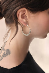 Calla Hoops Silver Small