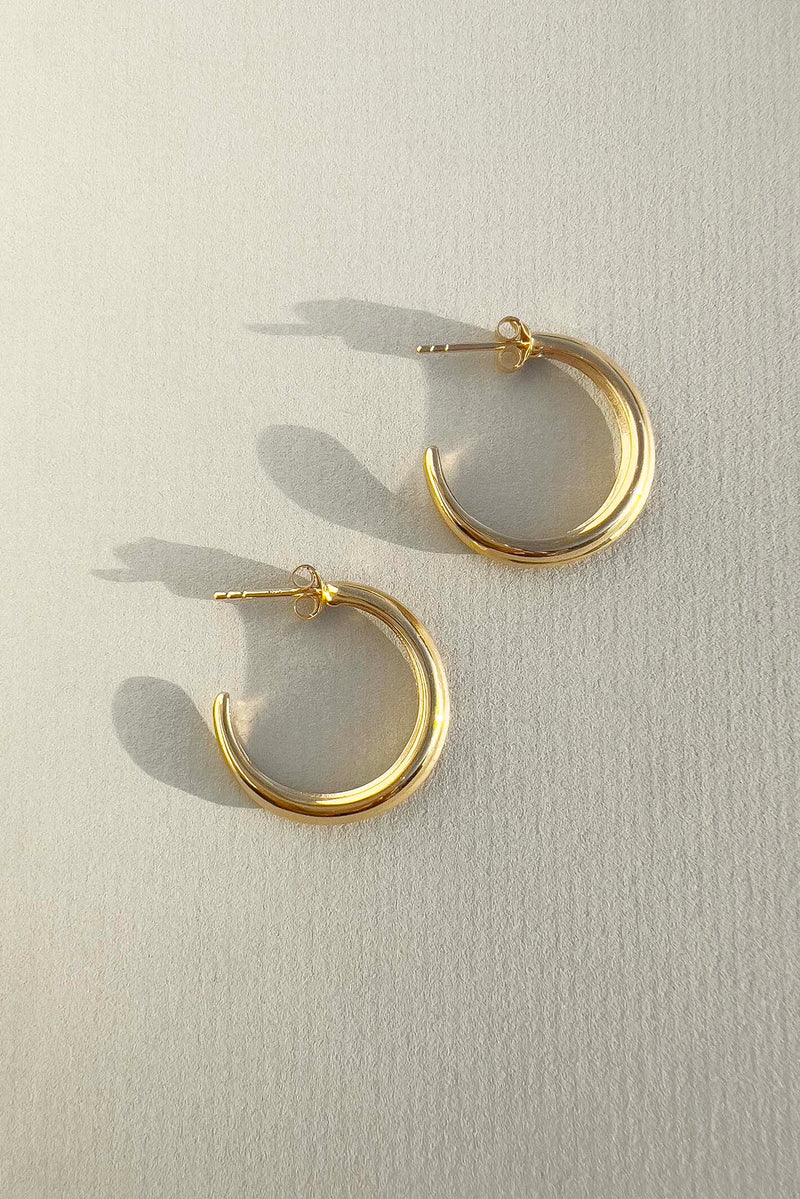 Crescent Hoops Gold Small