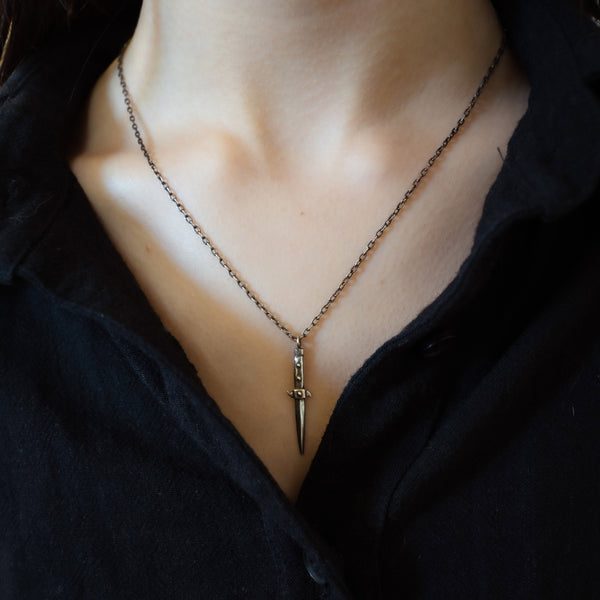 Switchblade Necklace - Sterling Silver