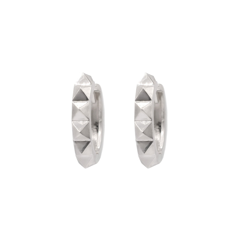 Debbie Huggie Hoops - Sterling Silver