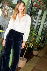 Pantalon Laurier Velours Marine