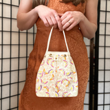 Butterfly Himeji Leather Bucket Bag