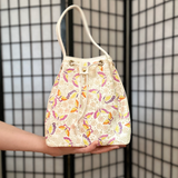 Butterfly Himeji Leather Bucket Bag