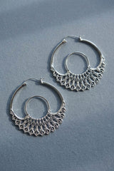 Iris Hoops Silver Large