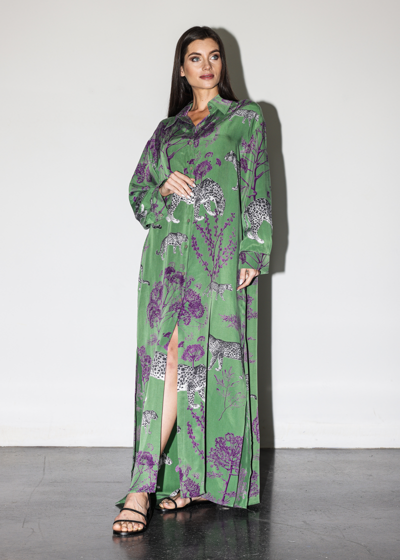 Lennon Calypso Maxi Dress | Sustainable Vegan Silkwear Lennon Calypso Maxi Dress | Sustainable Vegan Silkwear