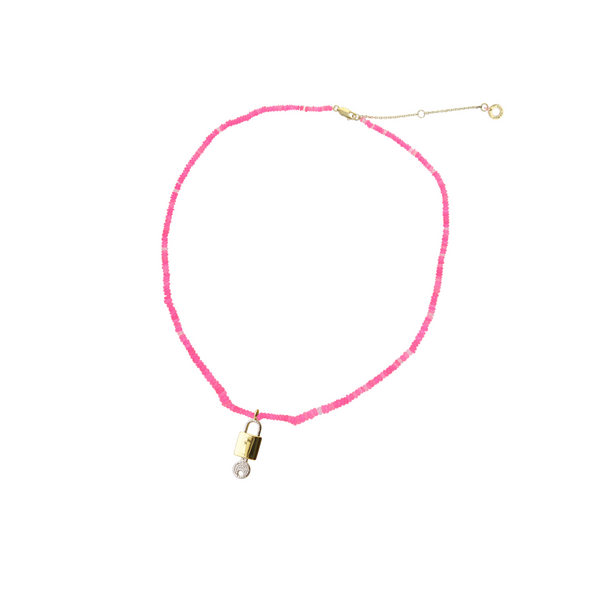 Barbie Necklace With Lock and Key