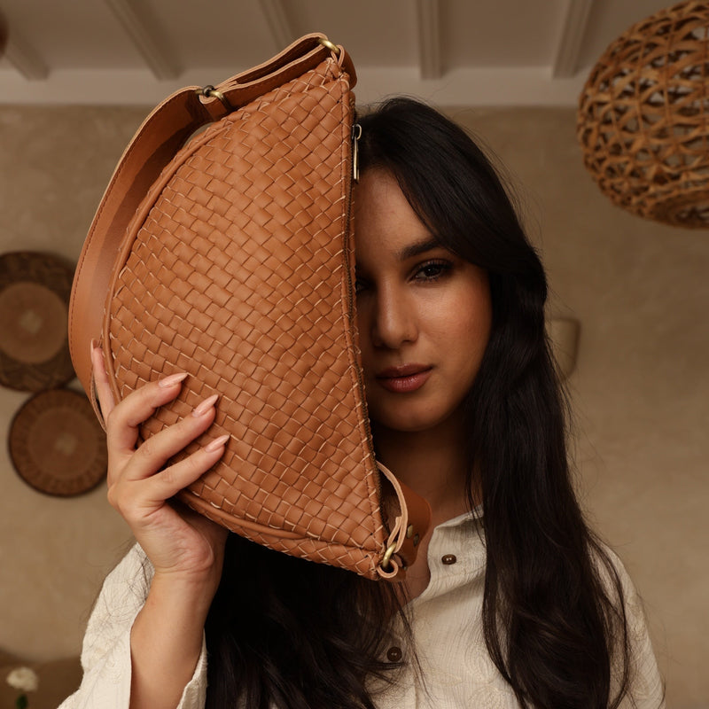 Hilal Woven Leather Sling