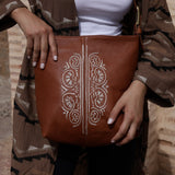 Zahra Leather Bucket Tote