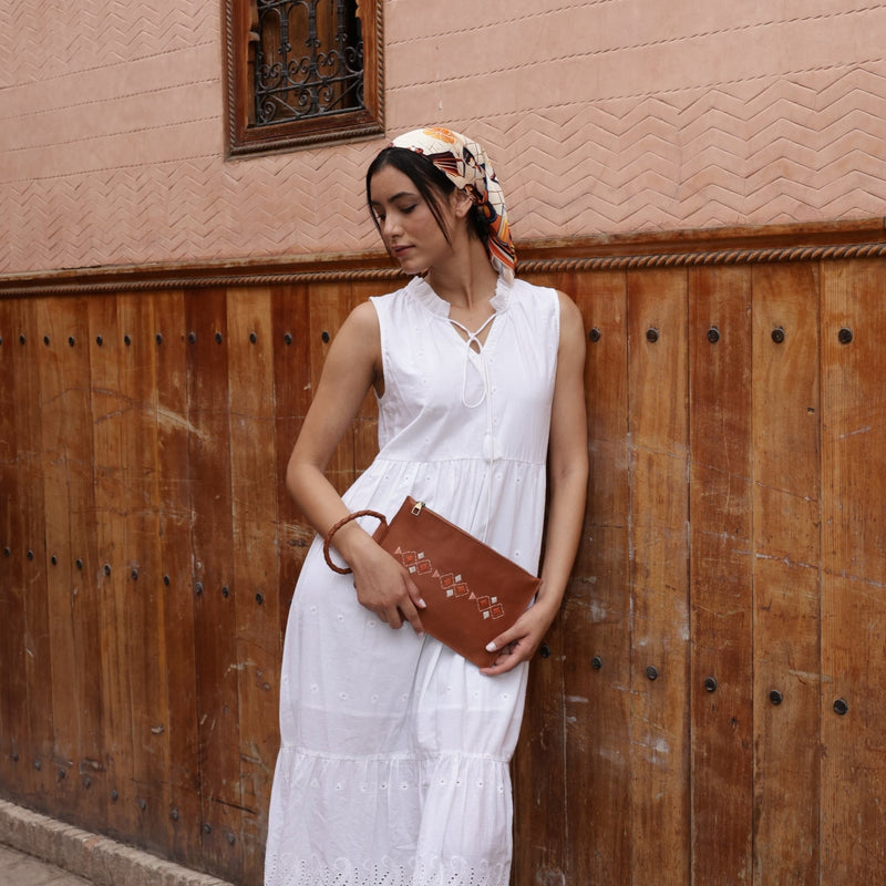 Sahara Embroidered Clutch