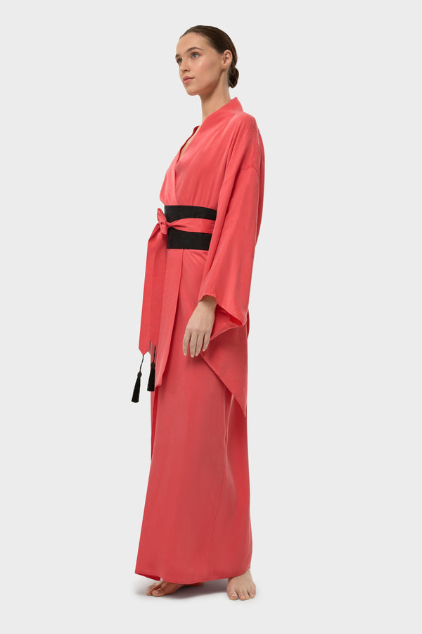 Coral AquaFlora Anya Oriental Kimono