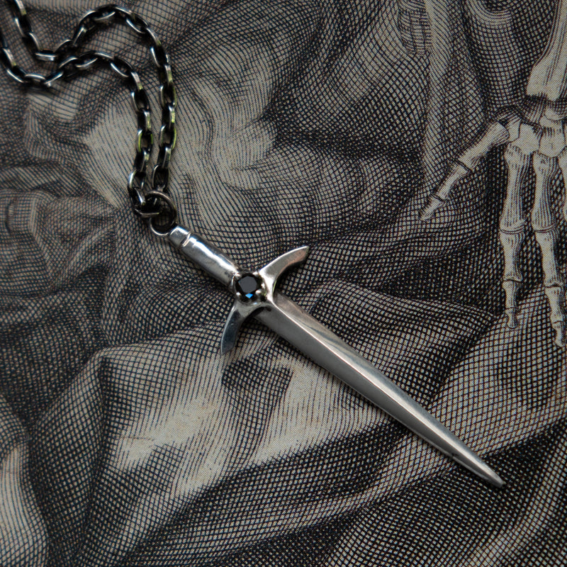 Sword Necklace - Sterling Silver