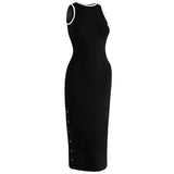 OLA Recycled Midi Dress in Dragonfruit Pink (Copy)