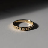 Moon Phases Ring - 14k Yellow Gold