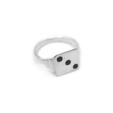 Keepsake Dice Signet Ring - Sterling Silver