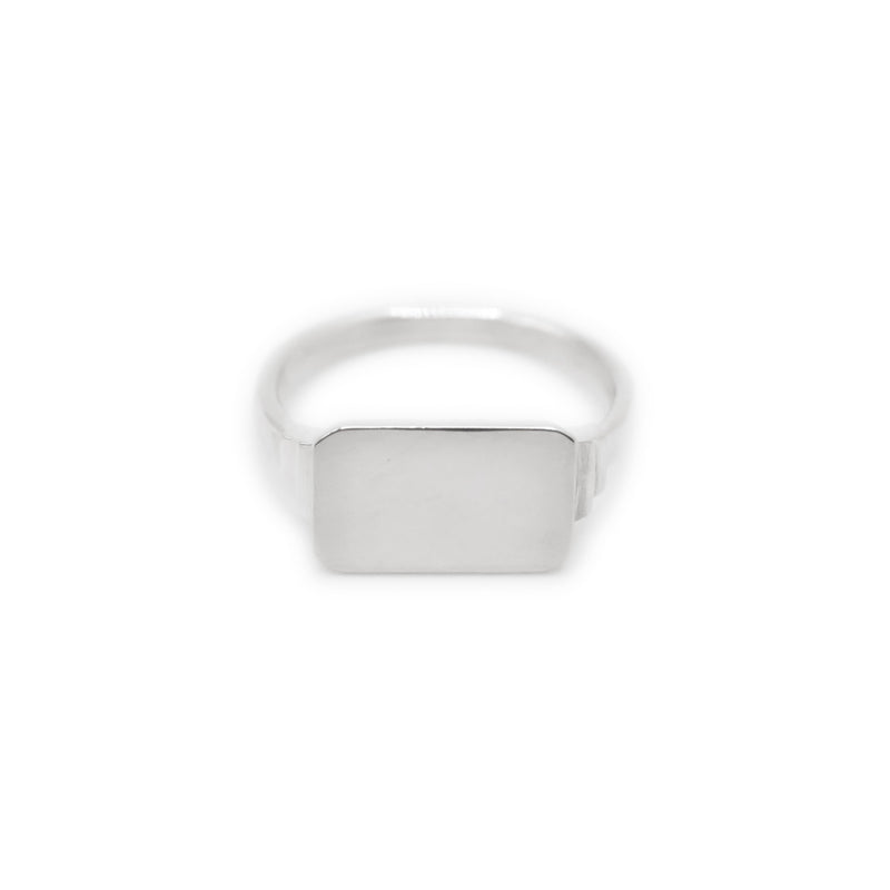 Keepsake Signet Ring Lectangle - Sterling Silver