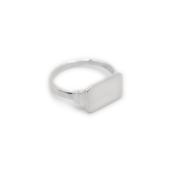 Keepsake Signet Ring Lectangle - Sterling Silver