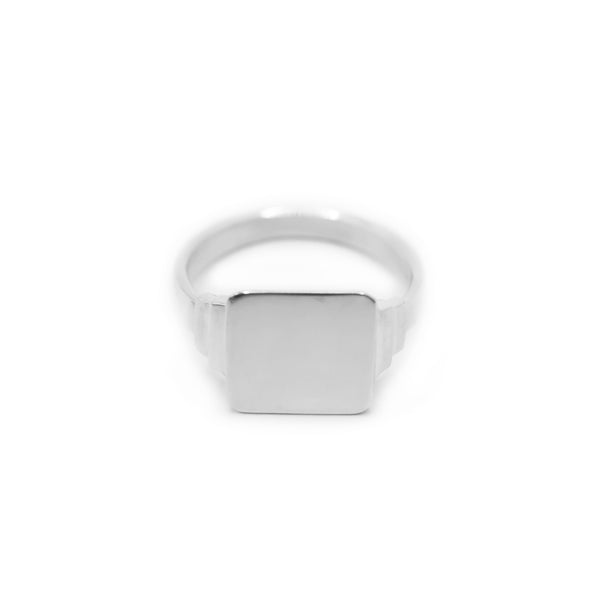 Keepsake Signet Ring Square - Sterling Silver