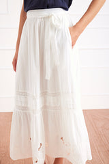 Stevie Skirt in Off White