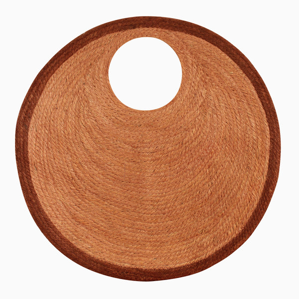 SOLO WALNUT Jute Bag in Brown