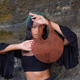 Sol Wire Tote Bag In Copper