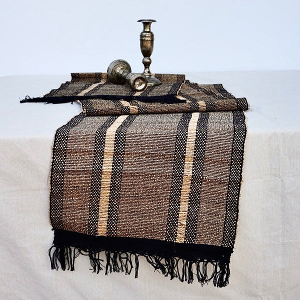 Black Table Runner