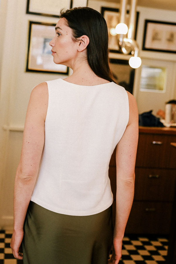 Top Azalée Blanc