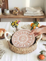 Bread Warmer & Basket - Vintage Flower