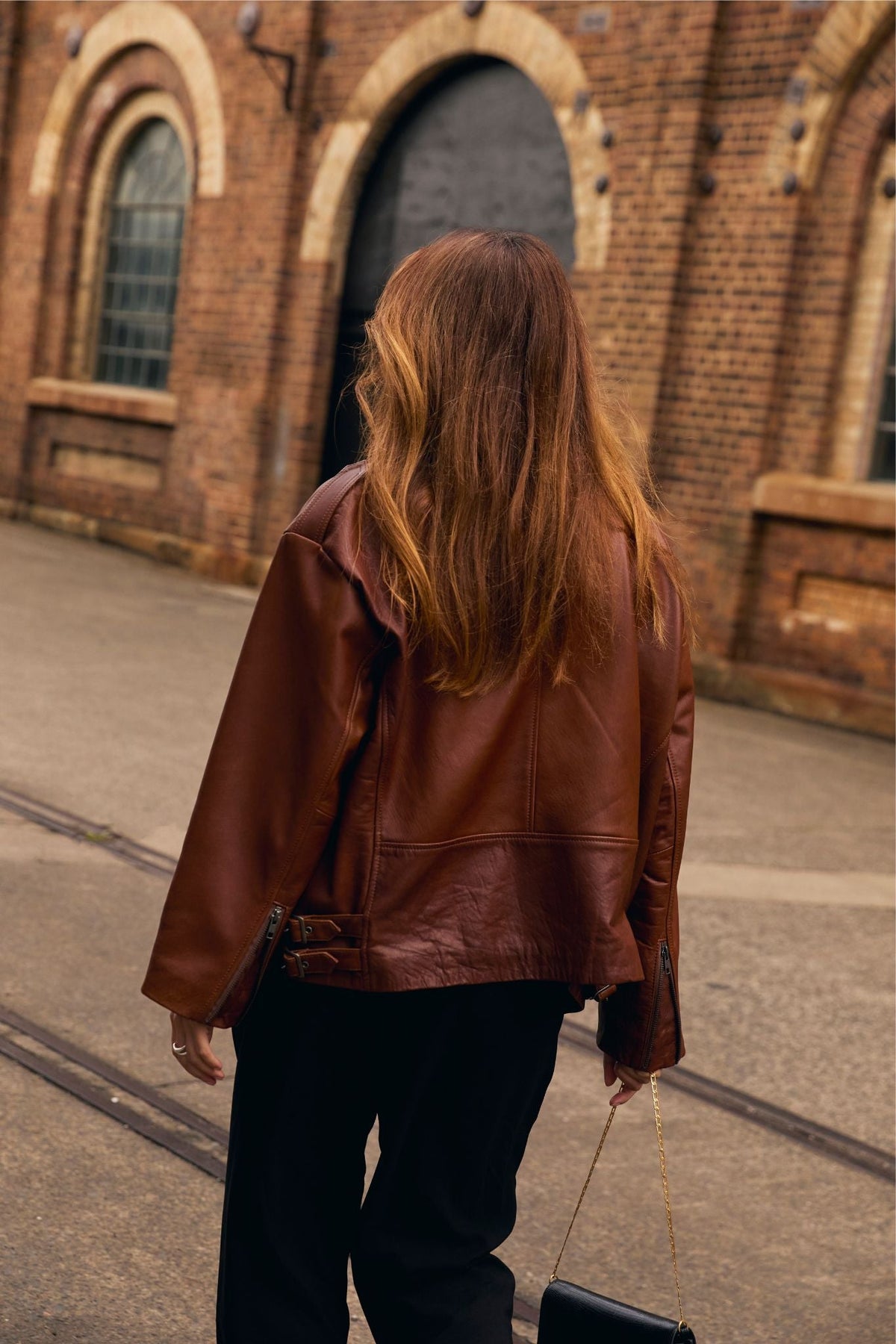 West 14th | New Yorker Oversized Motor Jacket – Vintage Chocolate