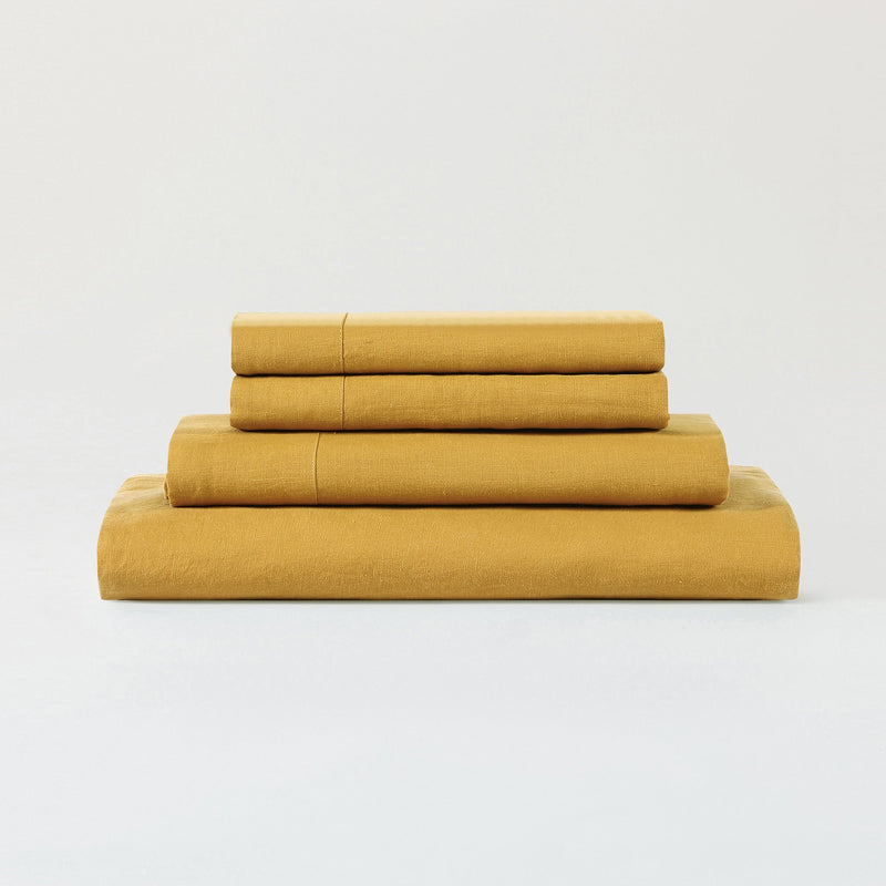 LuxeWeave Linen Sheet Set