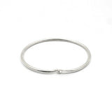 Minimalist Band Bracelet Skinny Round  - Sterling Silver