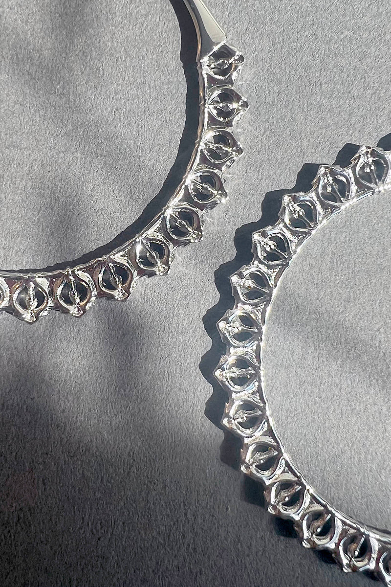 Calla Hoops Silver Small