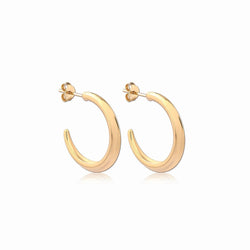 Crescent Hoops Gold Medium