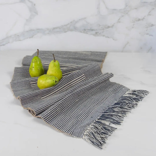 Gray Handwoven Table Runner