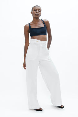 Florence  - Pants - White Dove